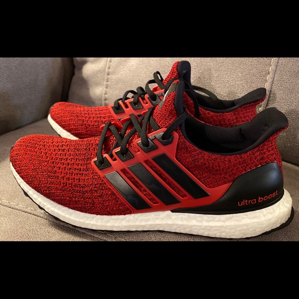 Adidas Ultra Boost 4.0 Power Red Core Black Custom
